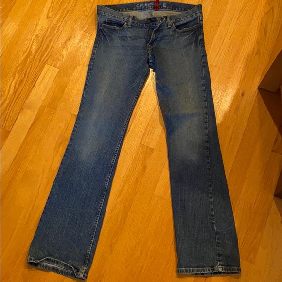 Guess Dark-Wash Flare leg Jeans - Picture 1 of 3